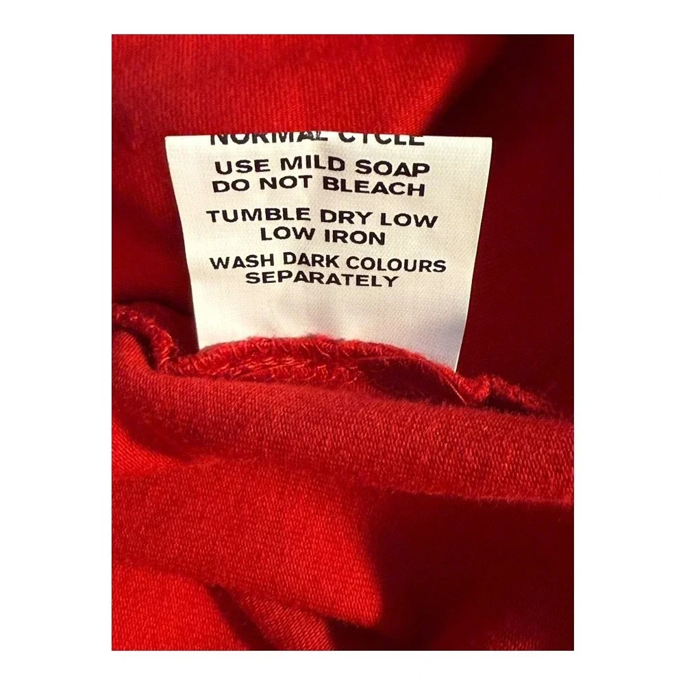 eShakti Red‎ Navy Nautical Button Strap A Line Dress Size 0